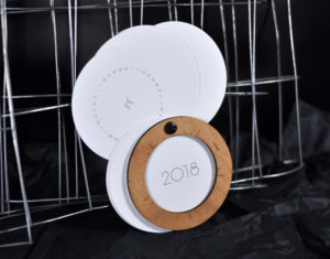 product design monthly handmade calendar 2018 agenda wooden circle handle