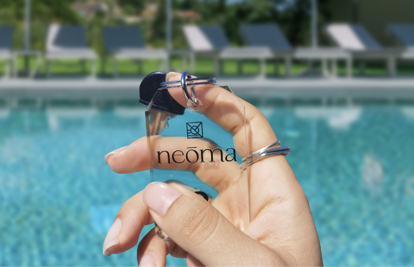 neoma luxury residence boutique hotel logo design branding