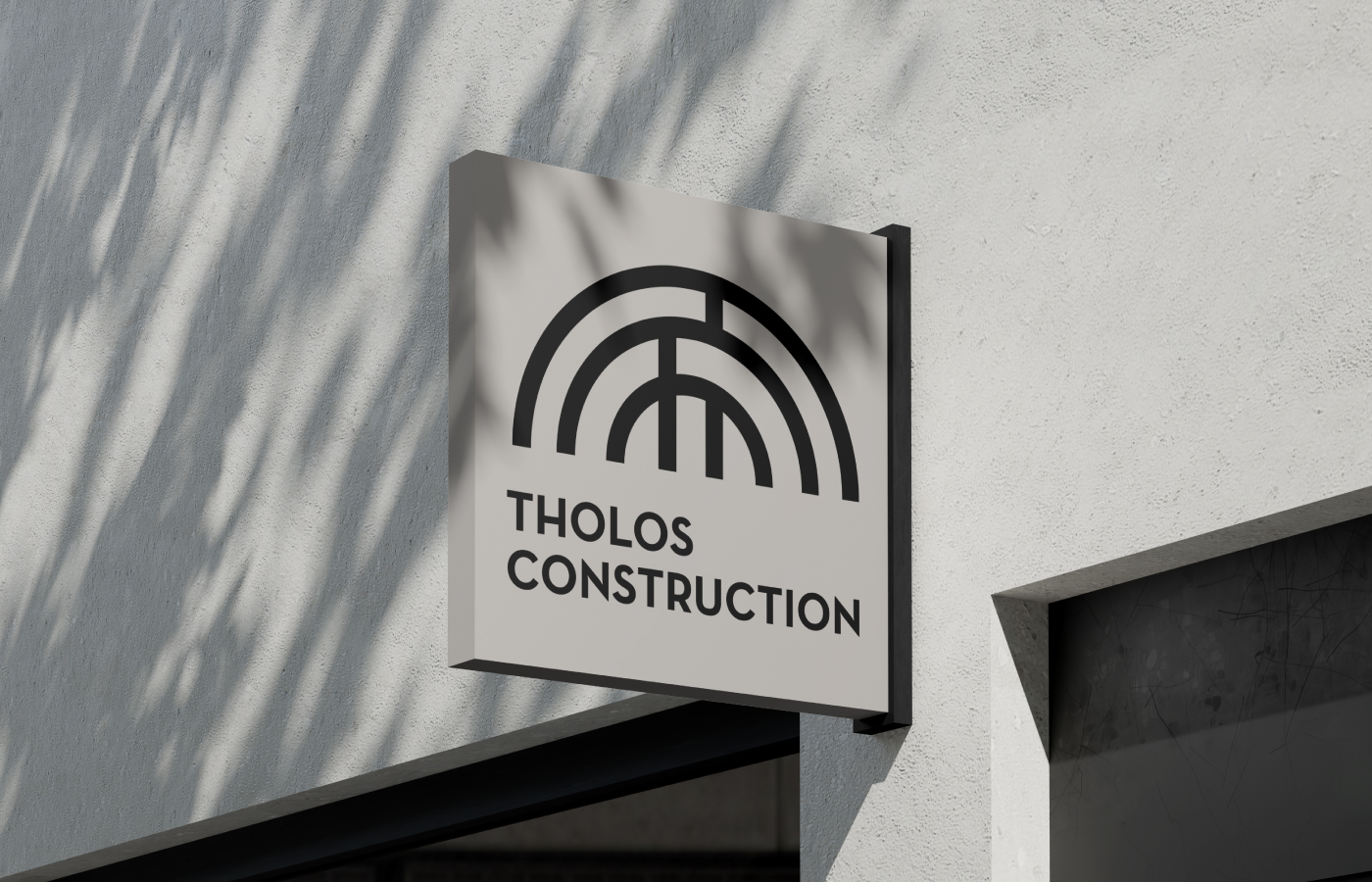 tholos construction architecture interior exterior design branding logo