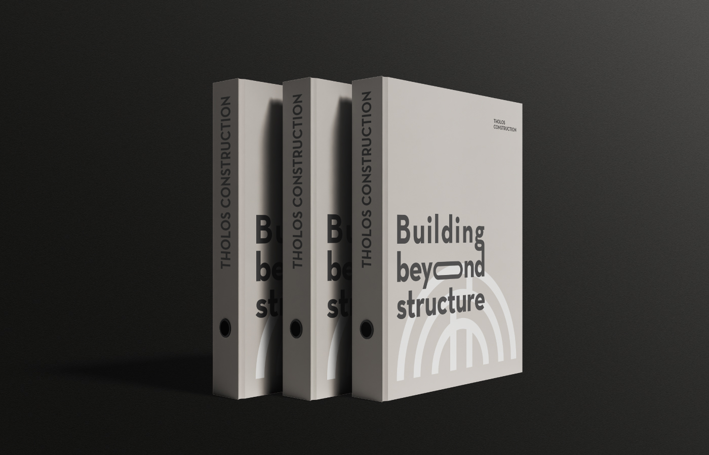 tholos construction architecture interior exterior design branding logo